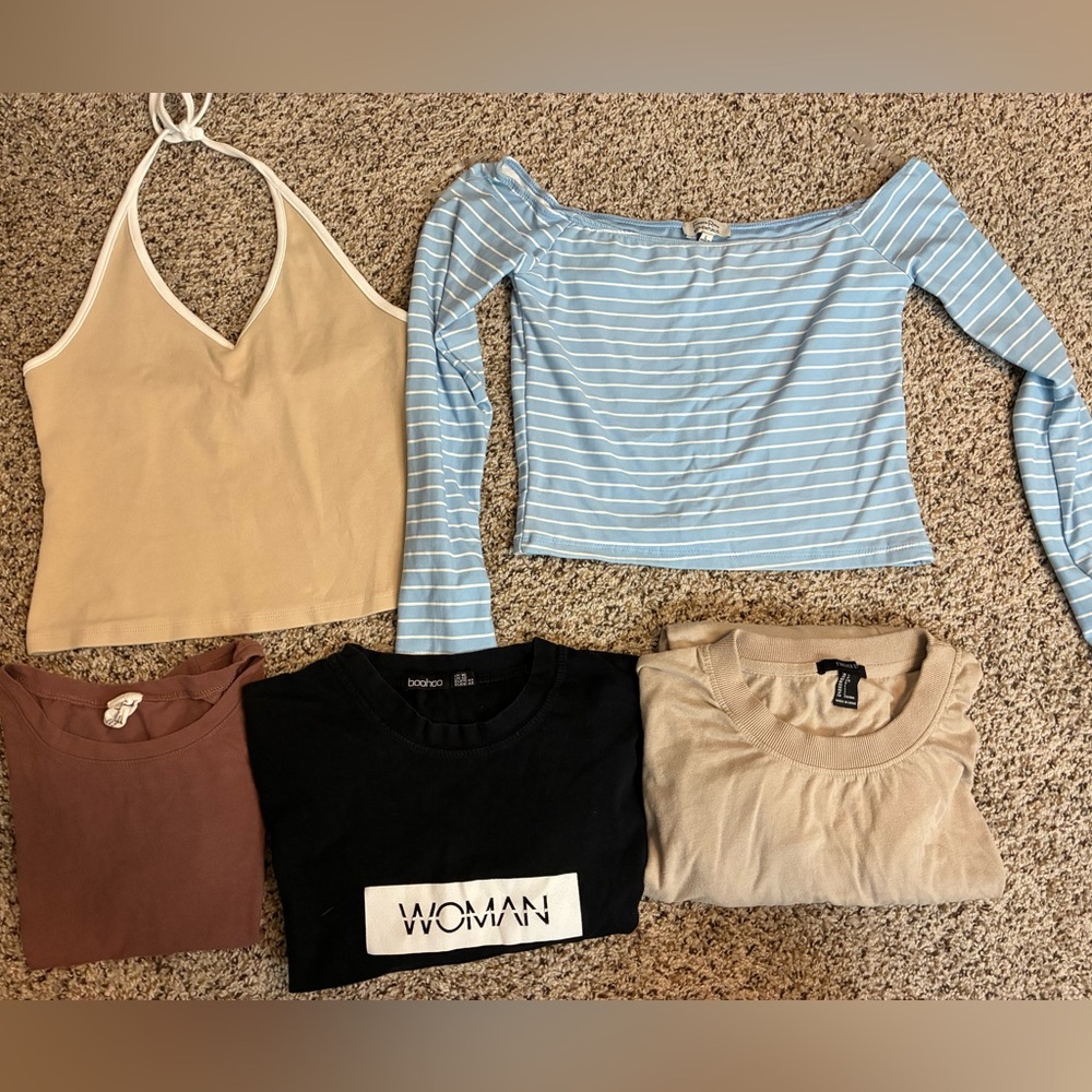 Women - bundle of size large shirts and tops